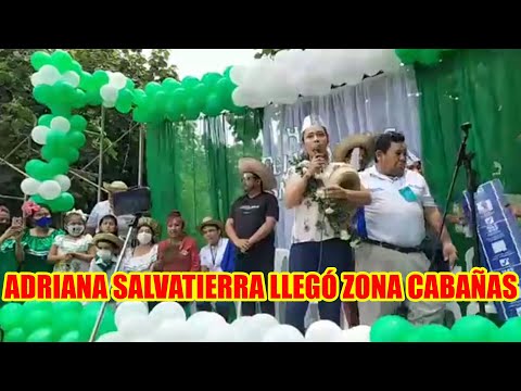 ADRIANA SALVATIERRA LLEGÓ HASTÁ LA ZONA DE LAS CABAÑAS SANTA CRUZ...