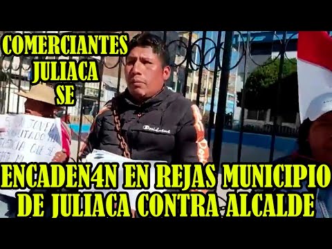 COMERCIANTES DE EXPLANADA MICAELA BASTIDAS PROTESTAN CONTRA ALCALDE JULIACA..