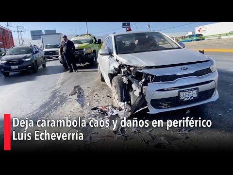 Deja carambola caos y dan?os en perife?rico Luis Echeverri?a