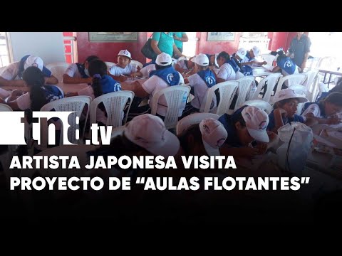 Artista japonesa realiza gira con proyecto «Aulas Flotantes» de Managua