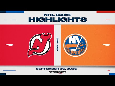 NHL Preseason Highlights | Devils vs. Islanders - September 26, 2025