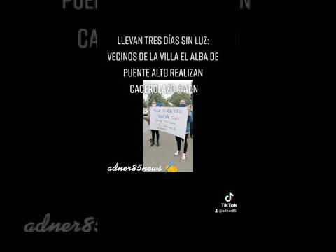 Llevan tres días sin luz: vecinos de la Villa El Alba de Puente Alto realizan cacerolazo