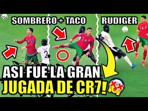 FUE INCREIBLE!! Cristiano Ronaldo deja en ridículo a Rudiger | Portugal vs Alemania RESUMEN ESPAÑOL