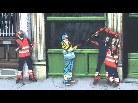 Bruselas homenajea con un mural a los operarios de Madrid