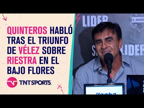 La palabra de Gustavo Quinteros en la victoria agónica de Vélez ante Riestra