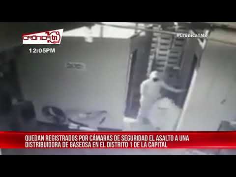 Momentos de angustia durante asalto en distribuidora de Managua - Nicaragua