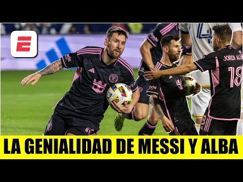 EL DRAMÁTICO GOL de MESSI con Inter Miami vs LA Galaxy. JUGADÓN que se armaron con Jordi Alba | MLS