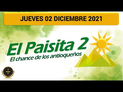Resultados del Chance EL PAISITA 2 del jueves 02 de diciembre de 2021 ?
