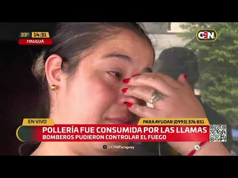 Local de pollería fue consumido por las llamas