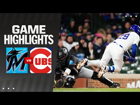 Marlins vs. Cubs Game 2 Highlights (4/20/24) | MLB Highlights