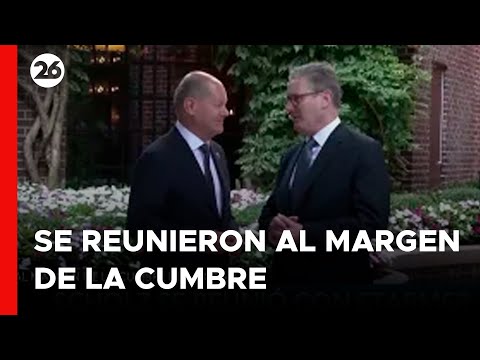 Olaf Scholz se se reunió con Stramer al margen de la cumbre de la OTAN