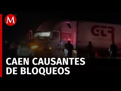 Detienen a los responsables de bloqueos carreteros en Aguascalientes, incluido un menor de edad