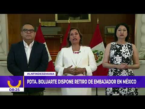 Dina Boluarte dispone el retiro de embajador en México