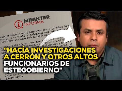 Periodista denuncia secuestro de su madre por investigación a funcionarios #ADNRPP | ENTREVISTA