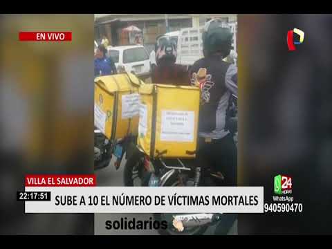 Villa El Salvador: grupo de venezolanos donó víveres a damnificados