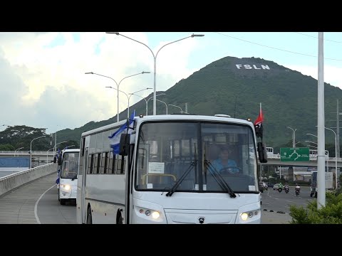 Nicaragua: llegan 150 buses rusos, para reforzar el transporte público nacional