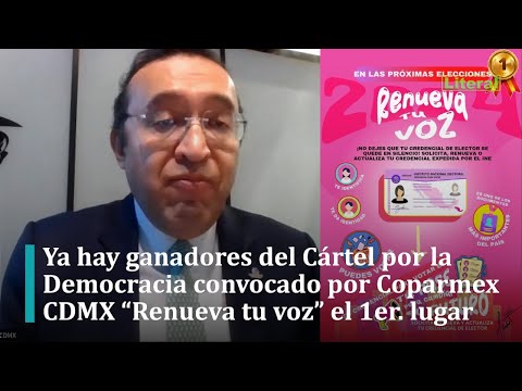 Ya hay ganadores del Cártel por la Democracia convocado por Coparmex CDMX