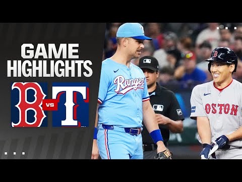 Red Sox vs. Rangers Game Highlights (8/4/24) | MLB Highlights