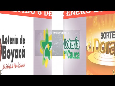 ¡Gana la lotería hoy! Resultados de Boyacá, Cauca y Dorado Noche - 6 de enero 2024