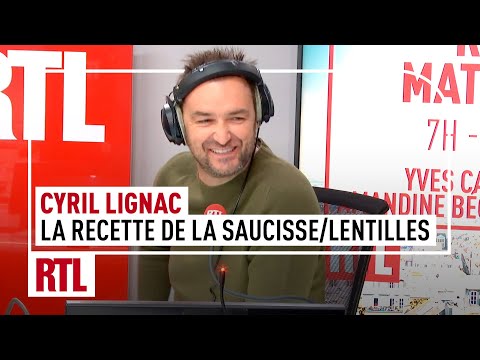 Cyril Lignac : sa recette de la saucisse/lentilles
