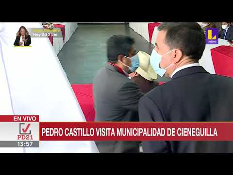 ? Pedro Castillo visitó la Municipalidad de Cieneguilla