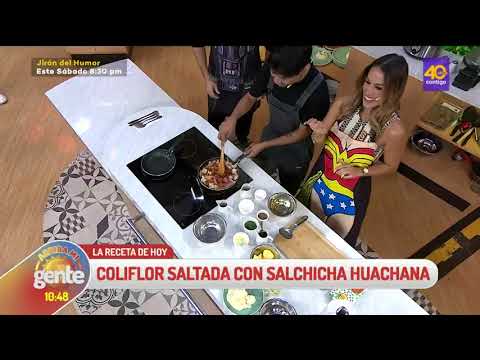 Arriba Mi Gente| Aprende a preparar un rico y delicioso coliflor saltado con salchicha huachana