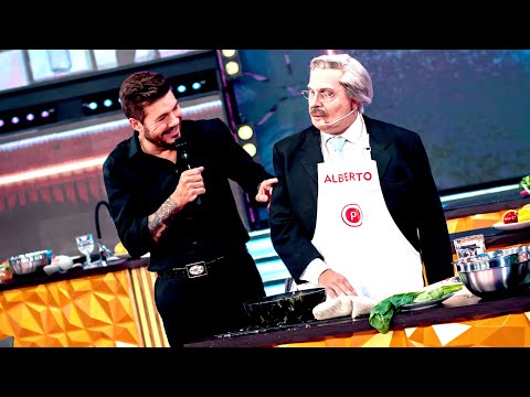 Alberto Fernández le enseñó en vivo a Marcelo Tinelli cómo es el repulgue de la empanada