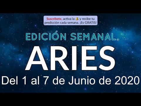 Horóscopo Semanal - Aries - Del 1 al 7 de Junio de 2020