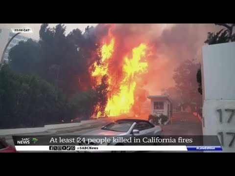 California fires claim 24 lives