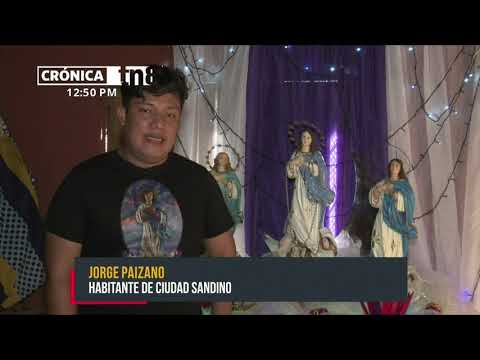 Joven devoto asume compromiso de seguir celebrando a la Virgen en Ciudad Sandino - Nicaragua