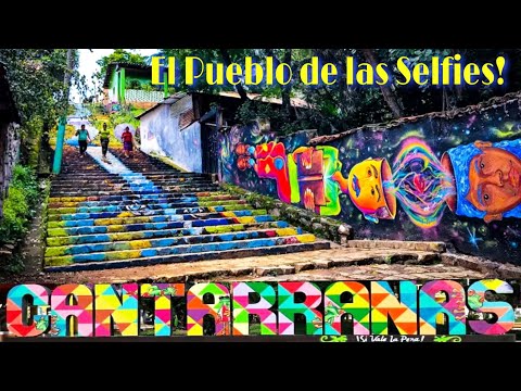 CANTARRANAS Un Pueblo lleno de Color! Sitio ideal para Visitar Conoce el Pueblo de las Selfies!