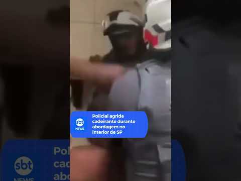 Policial agride cadeirante durante abordagem no interior de SP