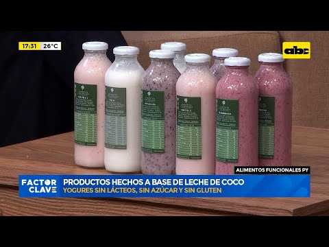 Alimentos funcionales PY: productos hechos a base de leche de coco