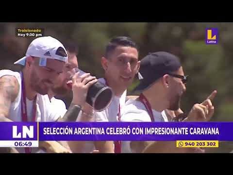 Hinchas argentinos se lanzan de un puente al bus de la selección
