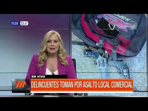 Delincuentes asaltaron local comercial en Asunción