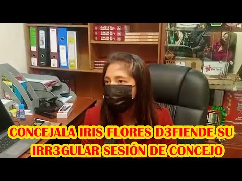 CONCEJALA IRIS FLORES MENCIONÓ QUE SE PONDR4N TRABAJAR RECIEN EN EL ALTO....