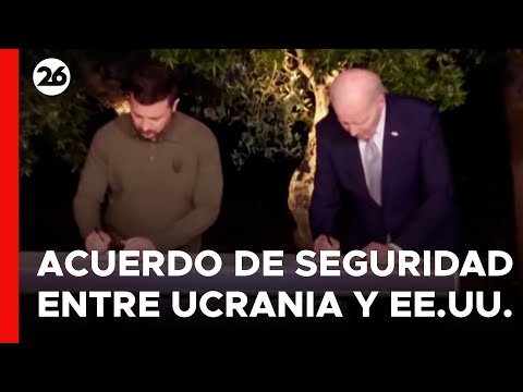 Biden y Zelenski firmaron en el G7 un acuerdo bilateral de seguridad con vigencia de 10 años