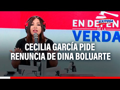Cecilia García a Dina Boluarte:  Renuncia por el bien del país y el tuyo