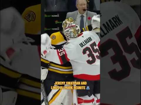 The Swayman-Ullmark Hug Looks A Little Different