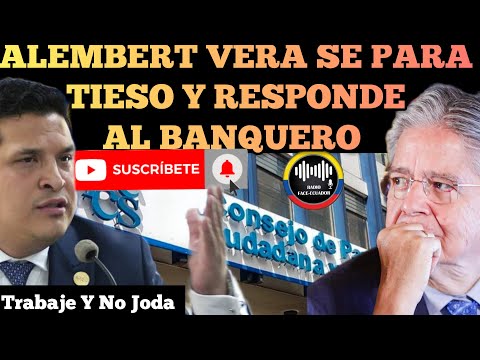 PRESIDENTE DEL CPCCS ALEMBERT VERA SE LE PARA TIESO Y LE RESPONDE AL BANQUERO LASSO NOTICIAS RFE TV