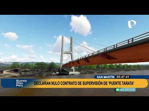 MTC declaró nulo contrato de supervisión de la Construcción del Puente Tarata
