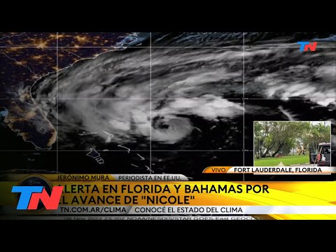 ESTADOS UNIDOS I  Alerta en el estado de Florida y Bahamas por el avance del huracán Nicole