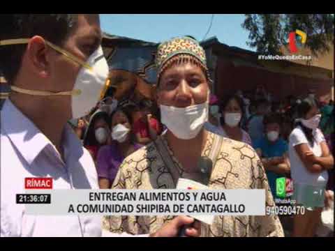 Jorge Muñoz entregó agua y alimentos a comunidad shipibo-konibo de Cantagallo