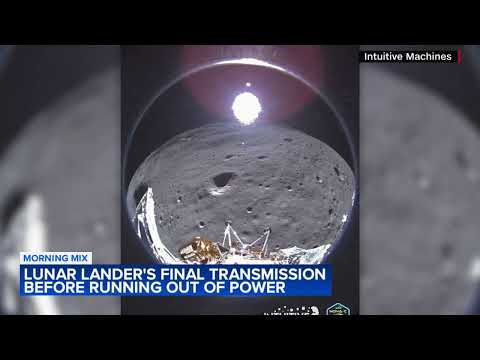 Lunar lander sends final photo before losing power: 'Goodnight, Odie'