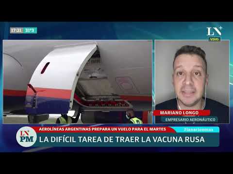 Cómo es la tarea de traer la vacuna rusa: Aerolíneas Argentinas prepara un vuelo para el martes