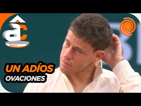 LÁGRIMAS Y ADIÓS. Schwartzman se despidió de Roland Garrós