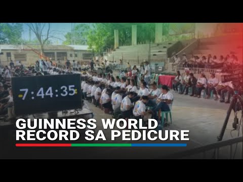 Tampakan, South Cotabatotarget masungkit ang Guinness World Record ng may pinakamaraming na-pedicure