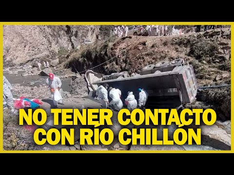 Minsa invoca a la población a no acercarse a zona de derrame de zinc en el río Chillón