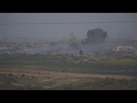 Explosions visible in Gaza Strip as Israel continues offensive in enclave