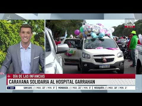 Día de las infancias: caravana solidaria al Hospital Garrahan